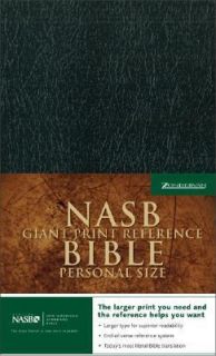 NASB Giant Print Reference Bible by Zondervan Publishing Staff and 
