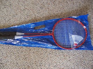 100 Metal Badminton Rackets w/Birdie White String antislip grip & case 
