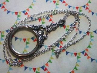 Victorian Magnifying Glass Necklace Chatelaine Sewing Choose Design