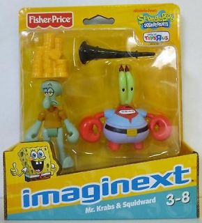 MR. KRABS & SQUIDWARD SpongeBob Squarepants 3 inch Figures 2 pack TRU 