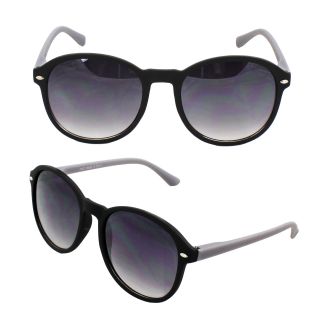 Newegg   Retro Round Fashion Sunglasses P007 Black with Grey Frame 