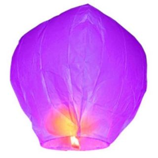 Lumabase Purple Sky Lanterns (Set of 4) 74304 