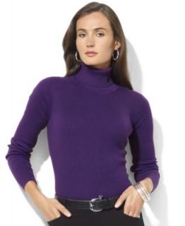 INC International Concepts Sweater, Long Sleeve Ribbed Knit Turtleneck 