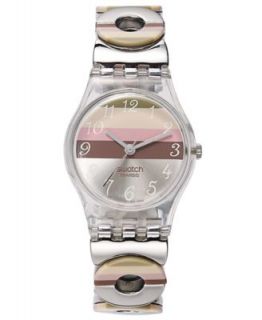Swatch Watch, Womens Swiss Menthol Tone Stainless Steel Link Bracelet 