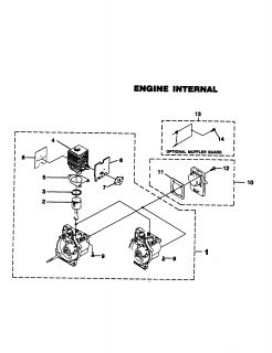 HOMELITE Trim nedge Carburator fuel tank Parts  Model UT20728 