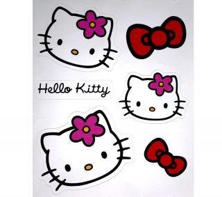 HELLO KITTY 4 Stickers Déco Hello Kitty (077460)  Pixmania