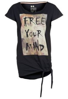 Even&Odd T Shirt print   black   Zalando.de