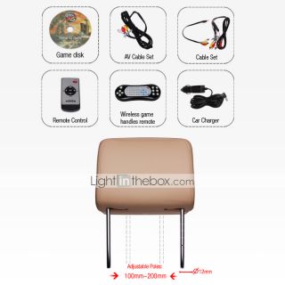 Inch TFT LCD Headrest DVD with Touch Screen(1 DVD + 1 Monitor)   USD 