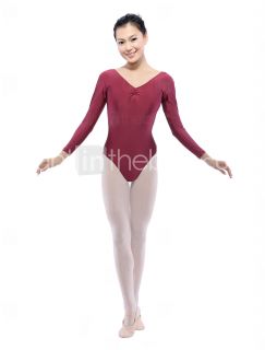 Dancewear Polyester/Spandex Ballet Long Sleeve Leotard For Ladies 