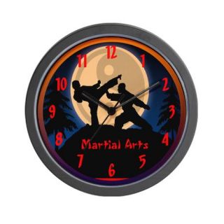 Art Gifts  Art Clocks  World of The Martial Arts Wall Clock
