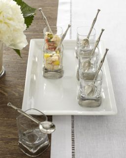 Valpeltro Six Mini Dessert Glasses with Tray & Spoons   The Horchow 