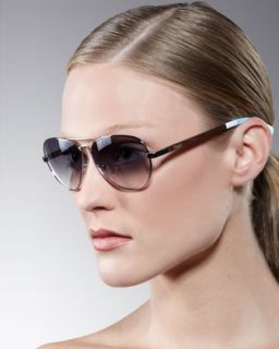 Silver Aviator Sunglasses  