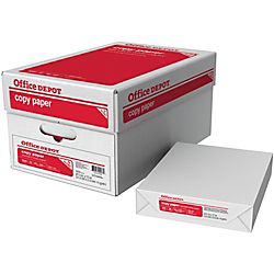 Office Depot® Brand Copy Paper, 8 1/2 x 11, 20 Lb, 104 (Euro)/92 (U 