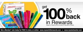 100% Back in Rewards on Select Back to School Supplies at Office Depot