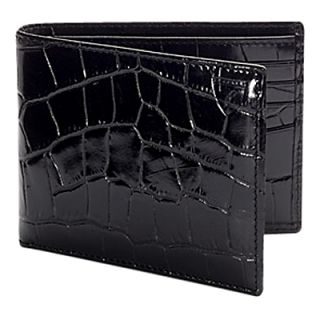 Buy Aspinal of London Classic Leather Billfold Wallet, Black online at 