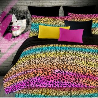 Veratex Rainbow Leopard Comforter Set   rainbowleopardcomforterset