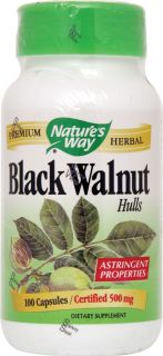 Natures Way Black Walnut Hulls    100 Capsules   Vitacost 