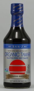 San J Organic Reduced Sodium Gluten Free Tamari Soy Sauce    20 fl oz 