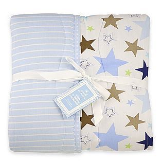 Small Wonders Baby Boy Reversible Star Print Comforter   Baby   Baby 
