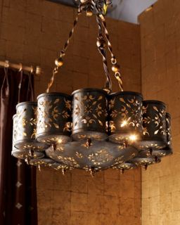 Janice Minor Pierced Metal Chandelier   The Horchow Collection