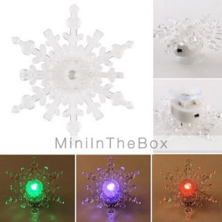 copo de nieve en forma de luz de color llevado para la decoración de 