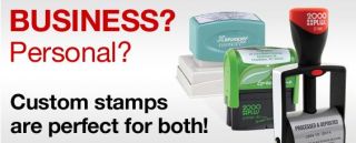 Custom Rubber Stamps and Daters at Office Depot