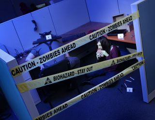   Biohazard and Zombie Crime Scene Tape