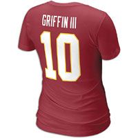 Nike NFL Player T Shirt   Womens   Robert Griffin   Redskins   Red 