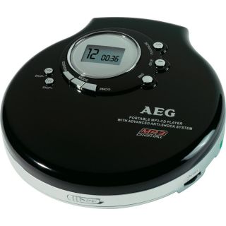 AEG CDP 4212 Tragbarer CD Player Schwarz CD, CD R, CD RW,  im 
