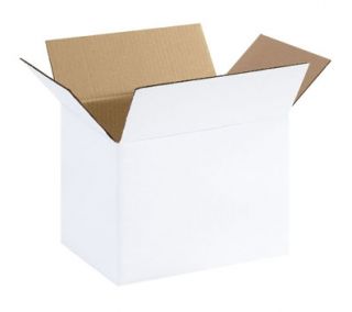 White Corrugated Shipping Boxes