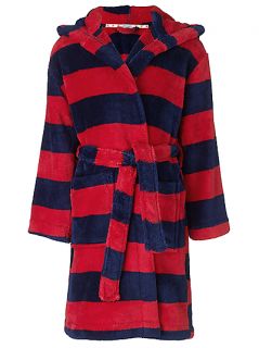 Buy John Lewis Boy Striped Robe, Red/Navy online at JohnLewis 