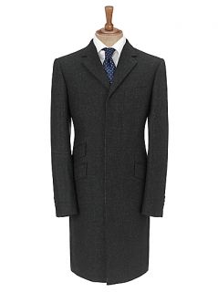 Buy John Lewis British Tonal Check Coat, Charcoal online at JohnLewis 