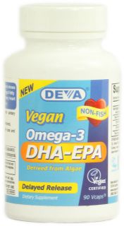 Deva Vegan Omega 3 DHA EPA    90 Vcaps®   Vitacost 