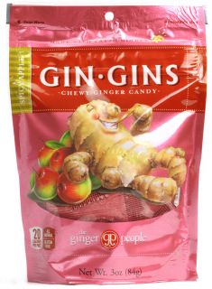 Ginger People Gin Gins Chewy Ginger Candy Spicy Apple    3 oz 