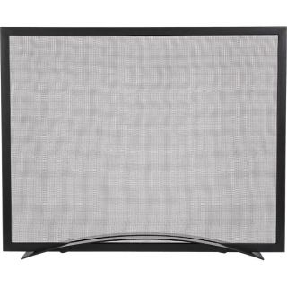 Arch Black Fireplace Screen in Fireplace Accessories  Crate and 