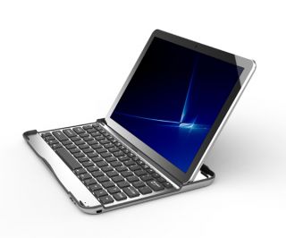 Aluminum Bluetooth Keyboard Case för Samsung Galaxy Tab 10.1 på 