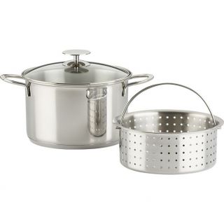 Essentials Stainless Steel Vegetable Steamer in Individual Cookware 