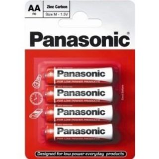 Panasonic Heavy Duty AA Batteries   4 Pack  Ebuyer