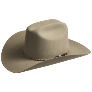 Wrangler Crockett Hat   4X Felt, Cattleman Crown (For Men)   Save 36% 