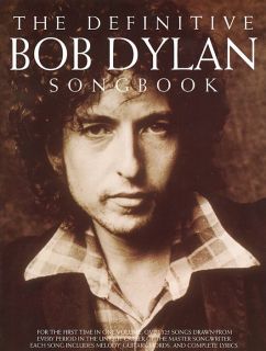 Music Sales The Definitive Bob Dylan Piano, Vocal, Guitar Songbook 