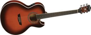 Washburn Festival EA14A Spruce Top Acoustic Cutaway Electric Guitar 