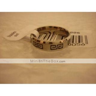 USD $ 2.29   The Great Wall Design Titanium Steel Couple Ring, Free 