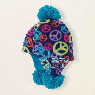 girl   accessories   hats   peace fleece hat  Childrens Clothing 