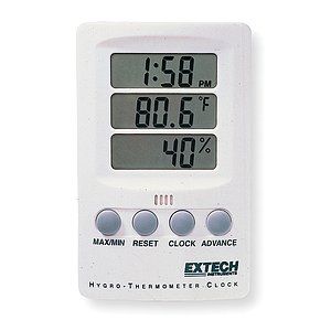 EXTECH INSTRUMENTS CORP Thermo Hygrometer Clock   3ZH92    