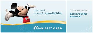 One carda world of possibilities   Disney Gift Card