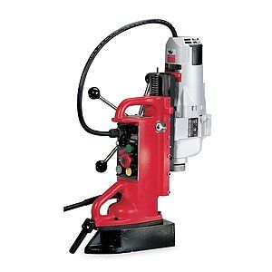 MILWAUKEE ELECTRIC TOOL Magnetic Drill Press,500/250 RPM,1.25 In 