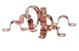 Saddle Clip   Copper   22mm   10 Pack from Homebase.co.uk 
