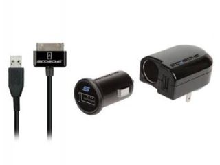 Scosche powerFUZE PRO™ Dual USB charger with 12 volt USB adapter and 