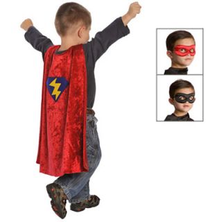 Little Adventures Boys Hero Cape with Reversible Black/Red Mask
