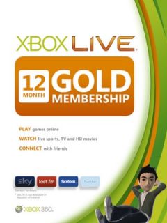 XBOX 360 Live  12 Months Membership Very.co.uk